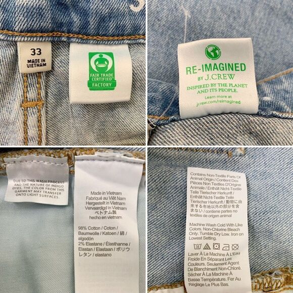 NWOT J. Crew Curvy High Rise 90’s Classic Straight Women’s Jeans - Picture 11 of 12